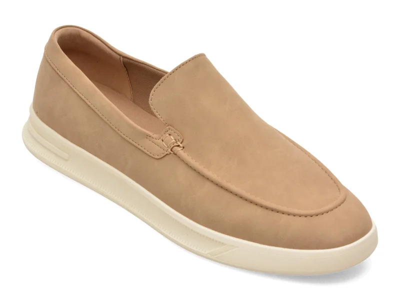 Mocasini ALDO bej, GINO 278, din piele ecologica