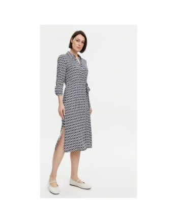 Camasa stil rochie dama  13001803, Viscoza, Bleumarin, Bleumarin