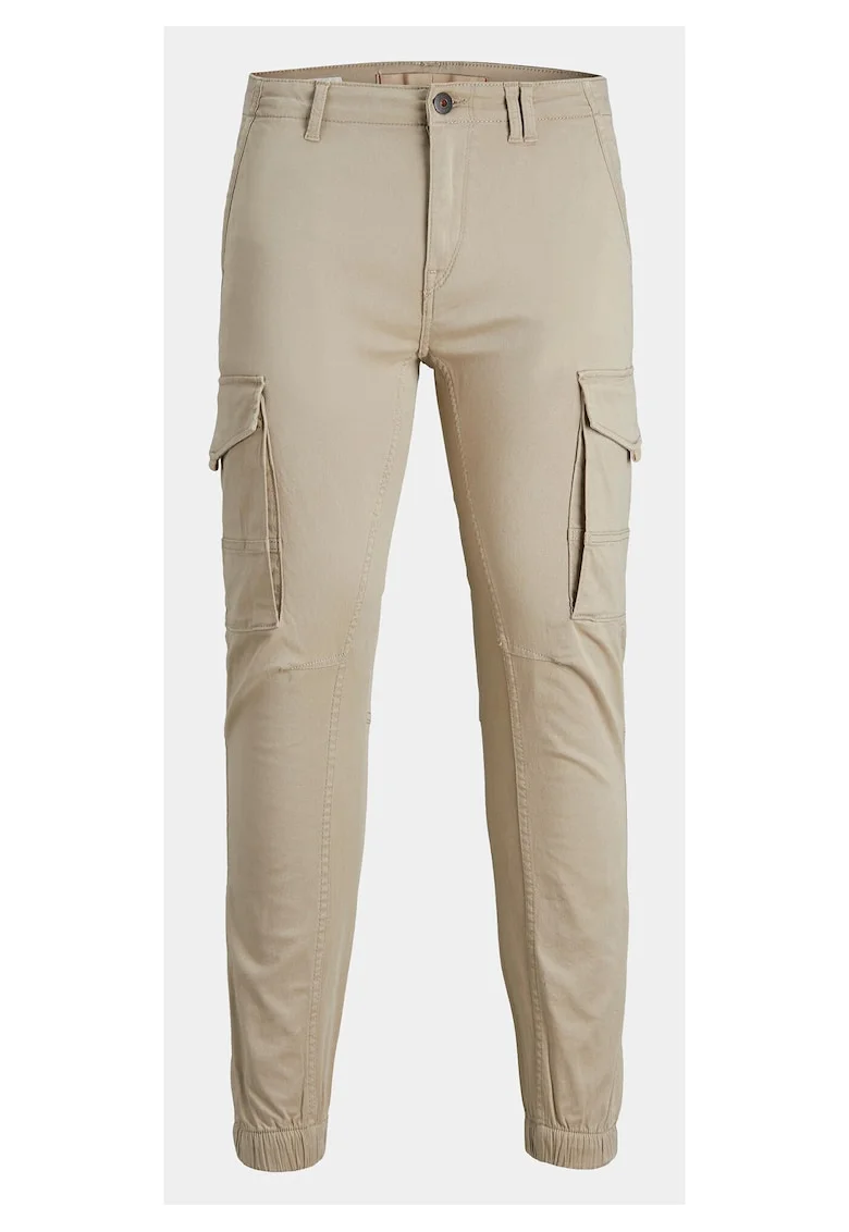 Pantaloni barbati, Jack Jones, JPSTPAUL VESELATA, bumbac, bej,