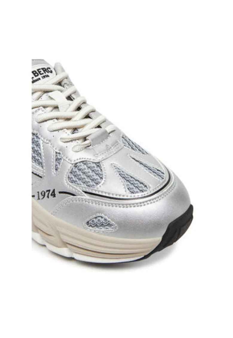 Pantofi sport barbati, IU17060O IU1706,  Piele naturala, Argintiu