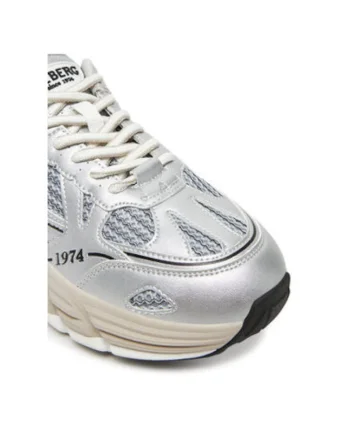 Pantofi sport barbati, IU17060O IU1706,  Piele naturala, Argintiu