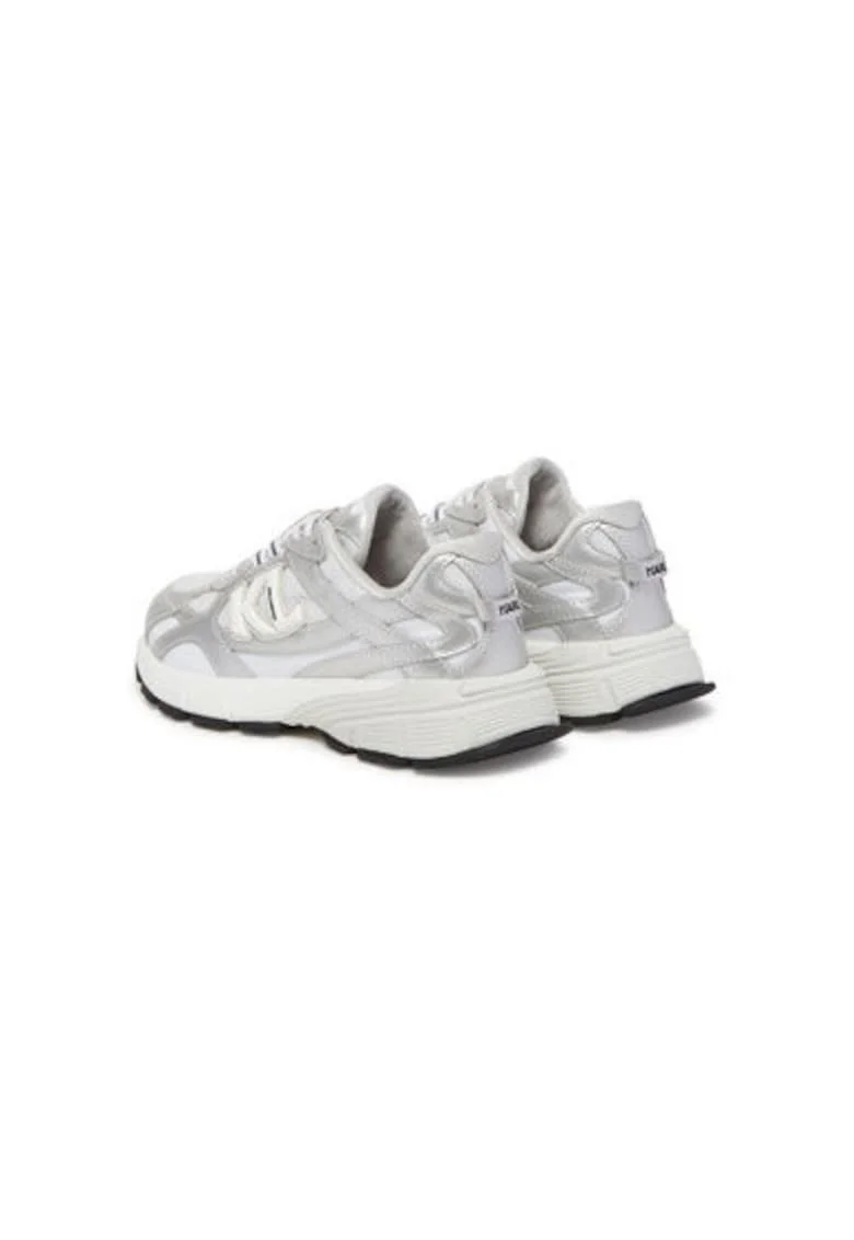 Pantofi sport dama, KL65525,  Piele naturala, Alb, Alb