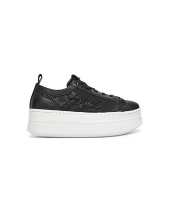 Pantofi sport dama, KL65011F,  Piele naturala, Negru