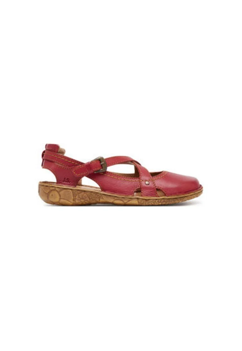 Sandale dama, 79513,  Piele naturala, Rosu, Rosu