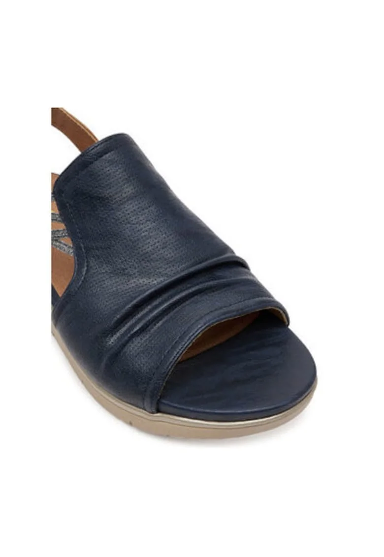 Sandale dama, 8-28271-44 830, Jana, Piele ecologica, Bleumarin