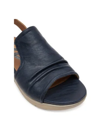 Sandale dama, 8-28271-44 830, Jana, Piele ecologica, Bleumarin
