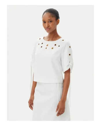 Bluza dama  ACBL000743, Poliester, Alb