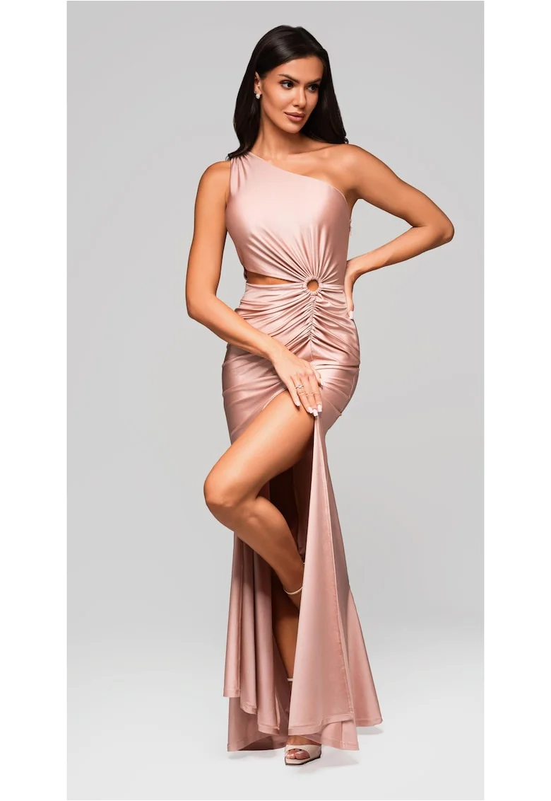 Rochie de seara Maxi  LA-OM-DLR222, Roz deschis