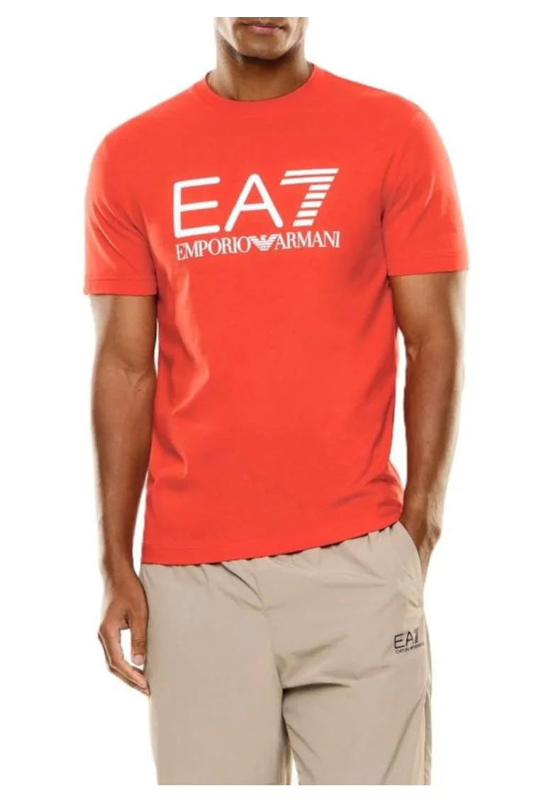 Tricou barbati TRAIN CORE ID M BIG LOGO TEE SS CO CC,  Bumbac, Rosu, Rosu