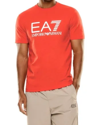 Tricou barbati TRAIN CORE ID M BIG LOGO TEE SS CO CC,  Bumbac, Rosu, Rosu