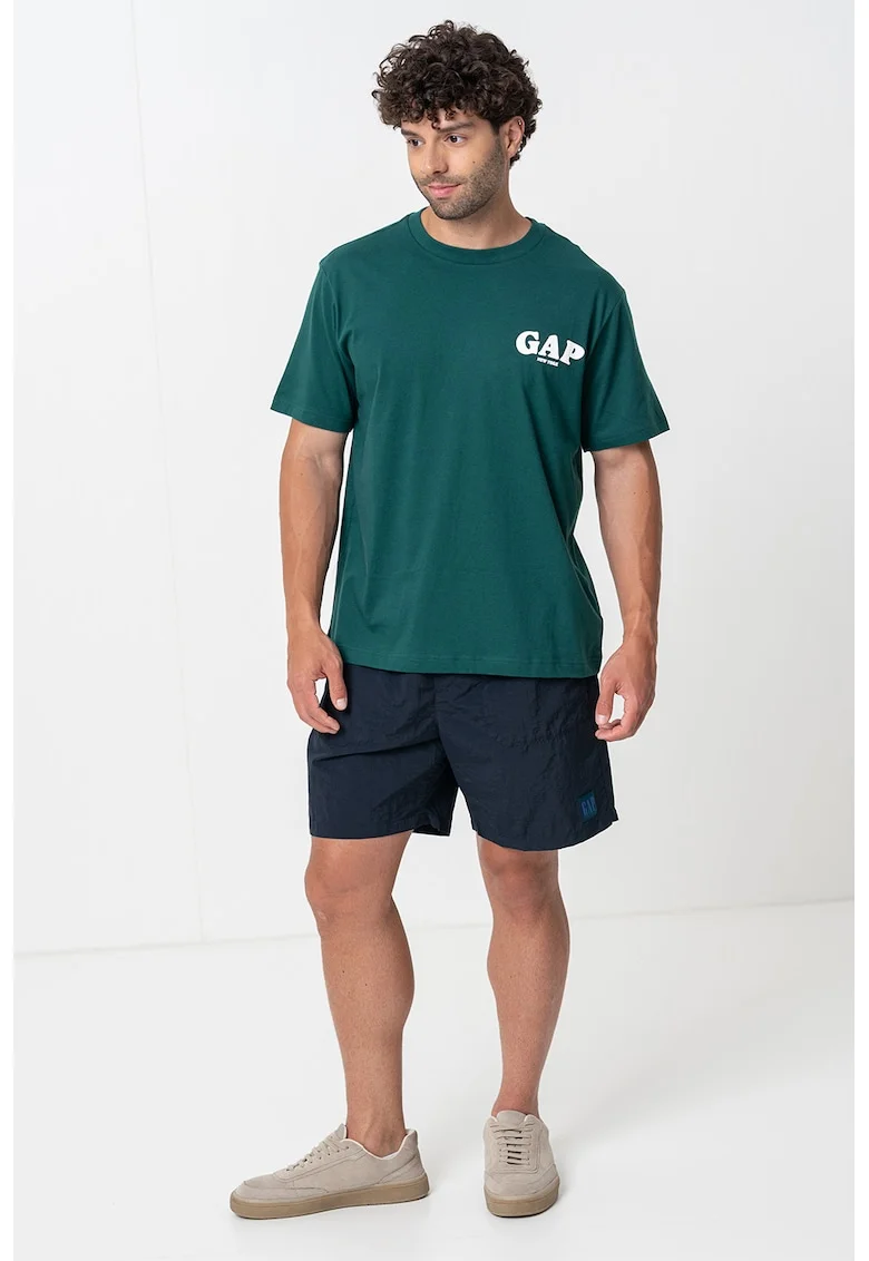 Tricou cu imprimeu logo, Verde englez