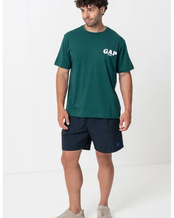 Tricou cu imprimeu logo, Verde englez