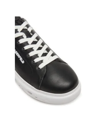 Pantofi sport barbati, KL54519A,  Piele naturala, Negru, Negru