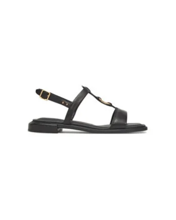 Sandale dama, 26181240,  Piele naturala, Negru