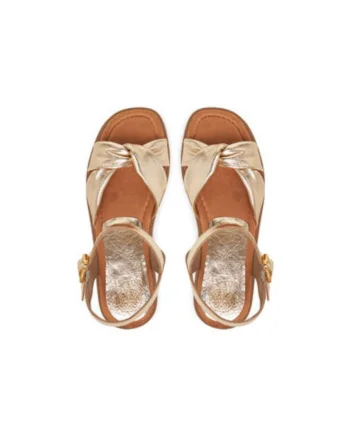 Sandale dama, CAMBEL_MEC,  Piele naturala, Auriu