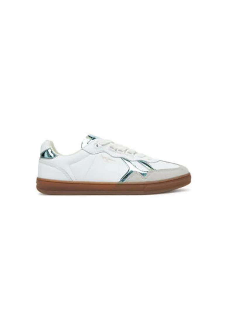 Pantofi sport dama, PLS00037,  Piele naturala, Alb