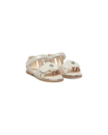 Sandale fete, 43625,  Piele ecologica, Ecru, Ecru
