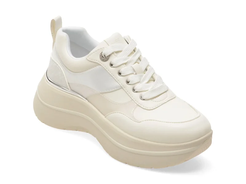 Pantofi sport ALDO albi, ETIENE 100, din piele ecologica