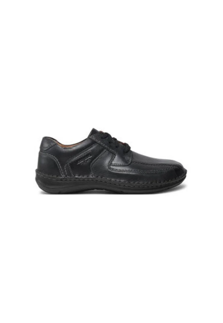 Pantofi barbati  44908, Piele naturala, Negru
