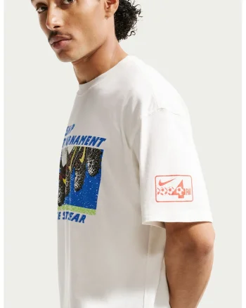 Tricou din bumbac cu imprimeu logo grafic NSW TEE Celeb, Alb/Albastru