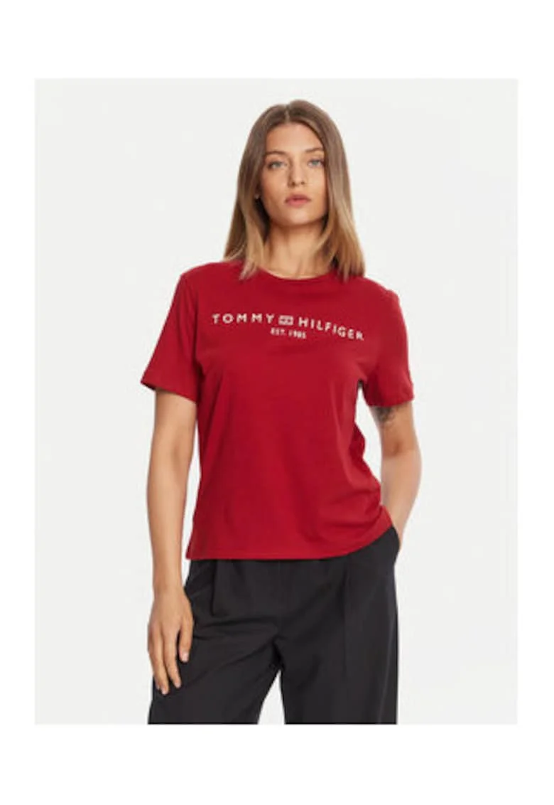 Tricou cu logo print,