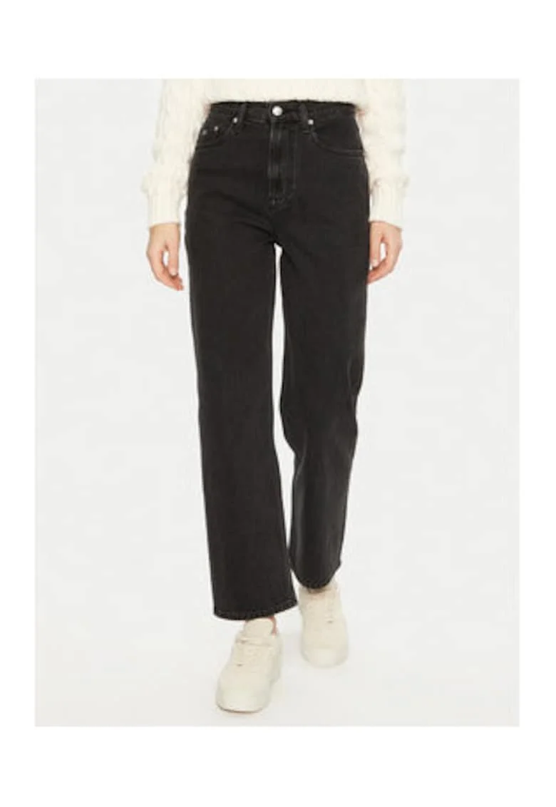 Blugi drepti crop,