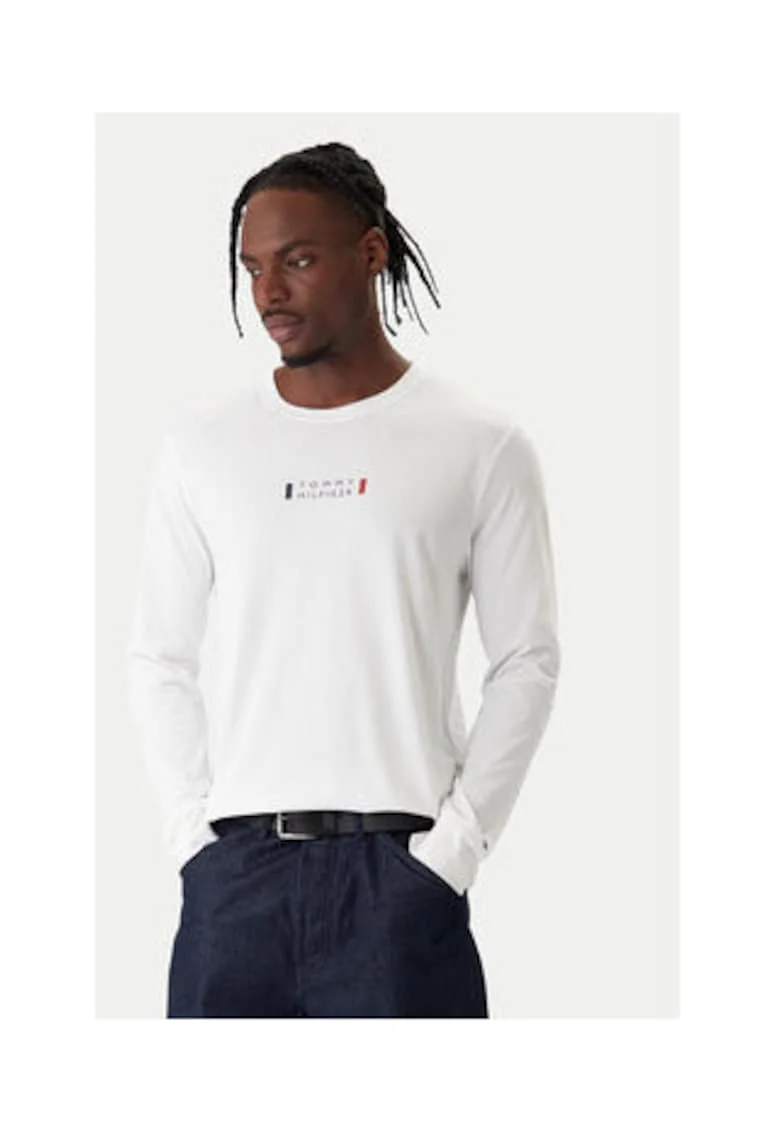 Bluza din bumbac cu print logo