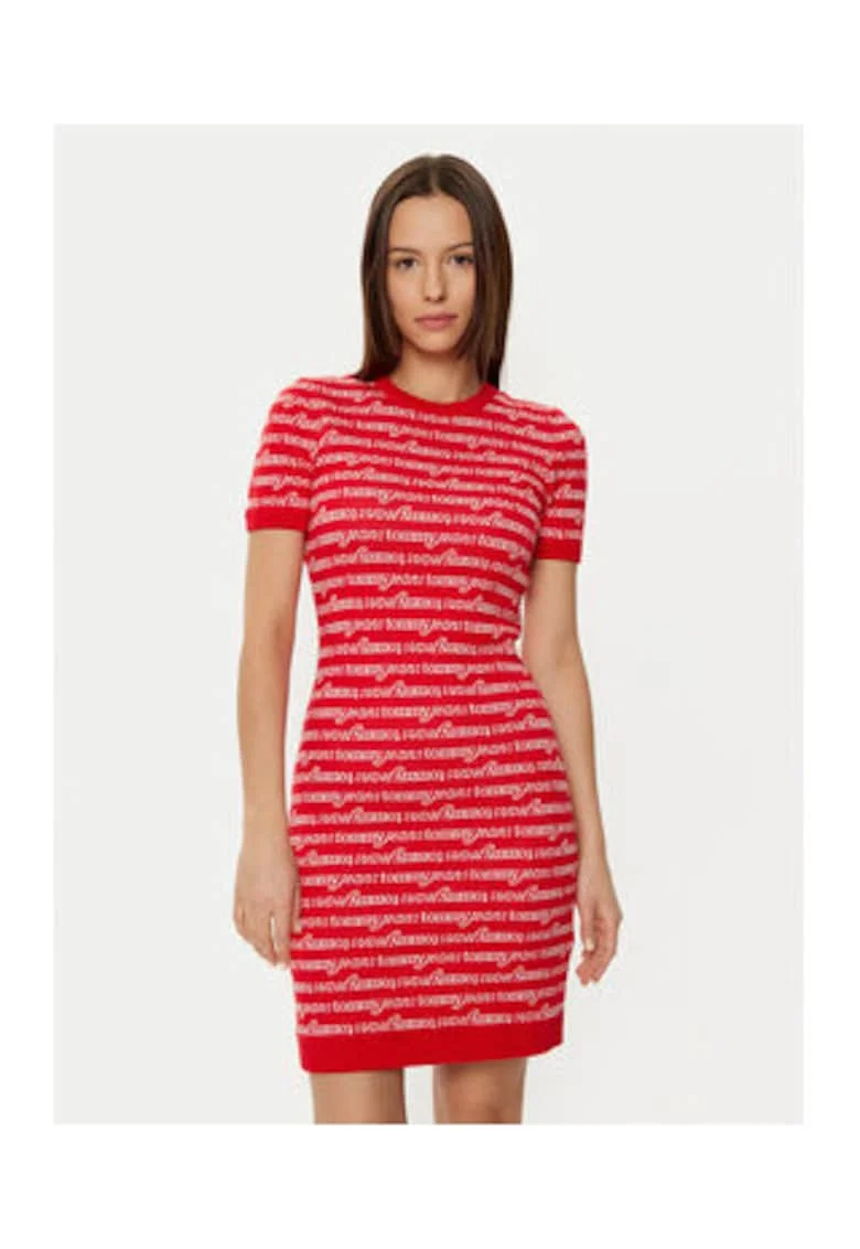 Rochie cambrata cu logo,