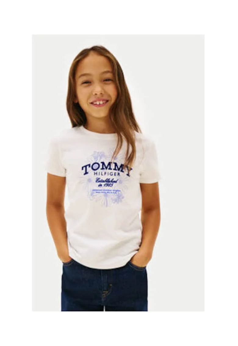 Tricou din bumbac cu model logo