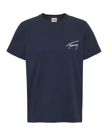 Tricou relaxed fit cu logo brodat pe piept, Bleumarin