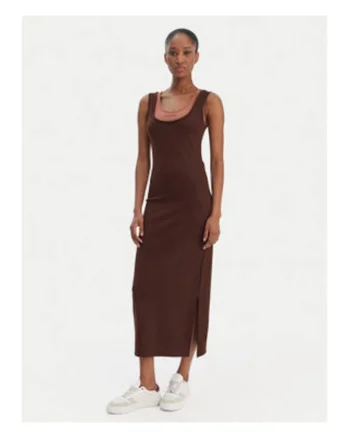 Rochie midi cu slit lateral