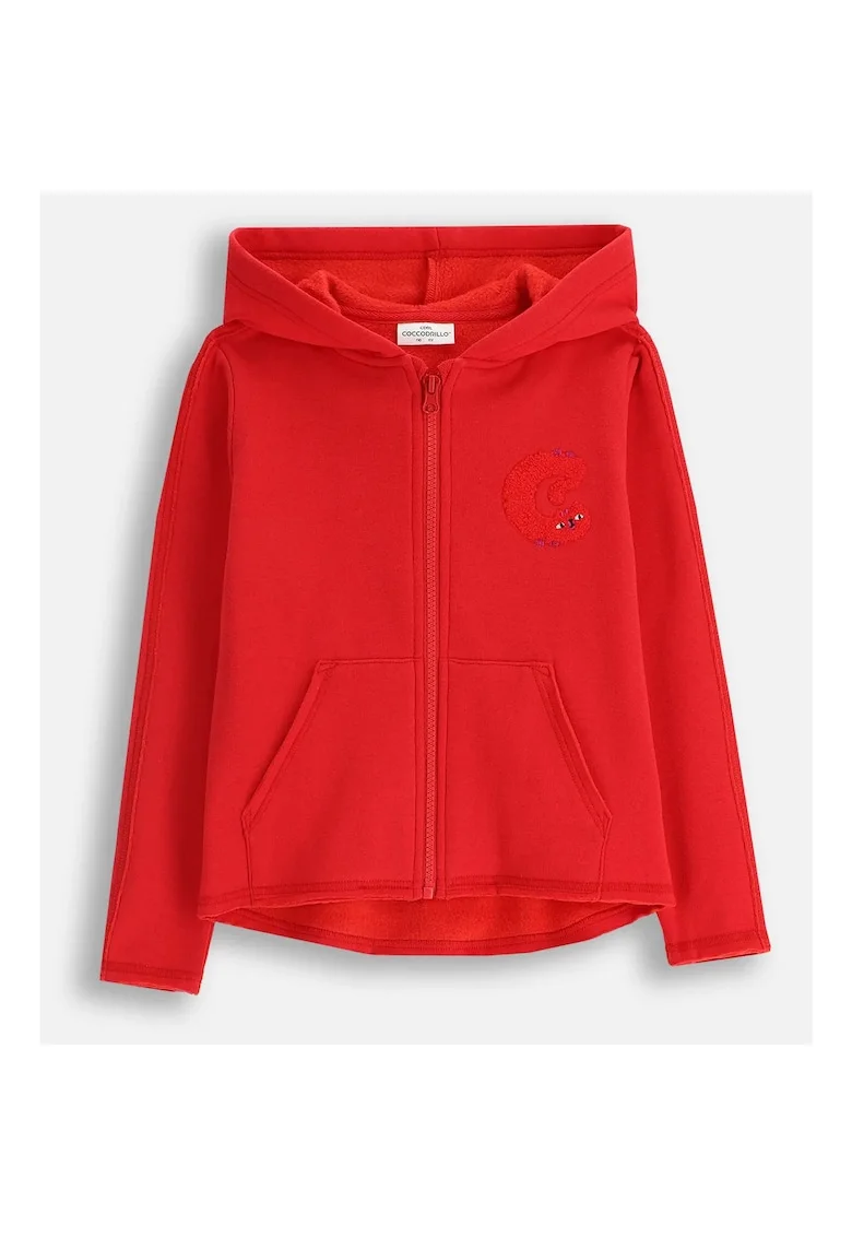 Hanorac cu fermoar si captuseala din fleece