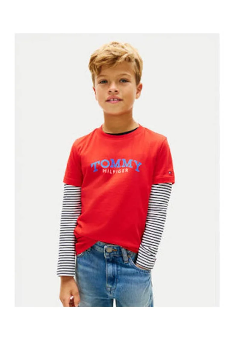 Tricou uni cu imprimeu text