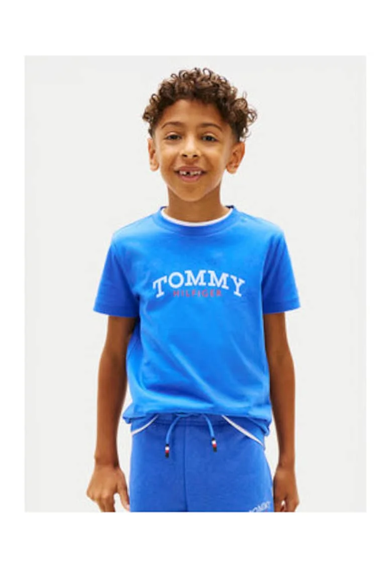 Tricou de bumbac cu trext