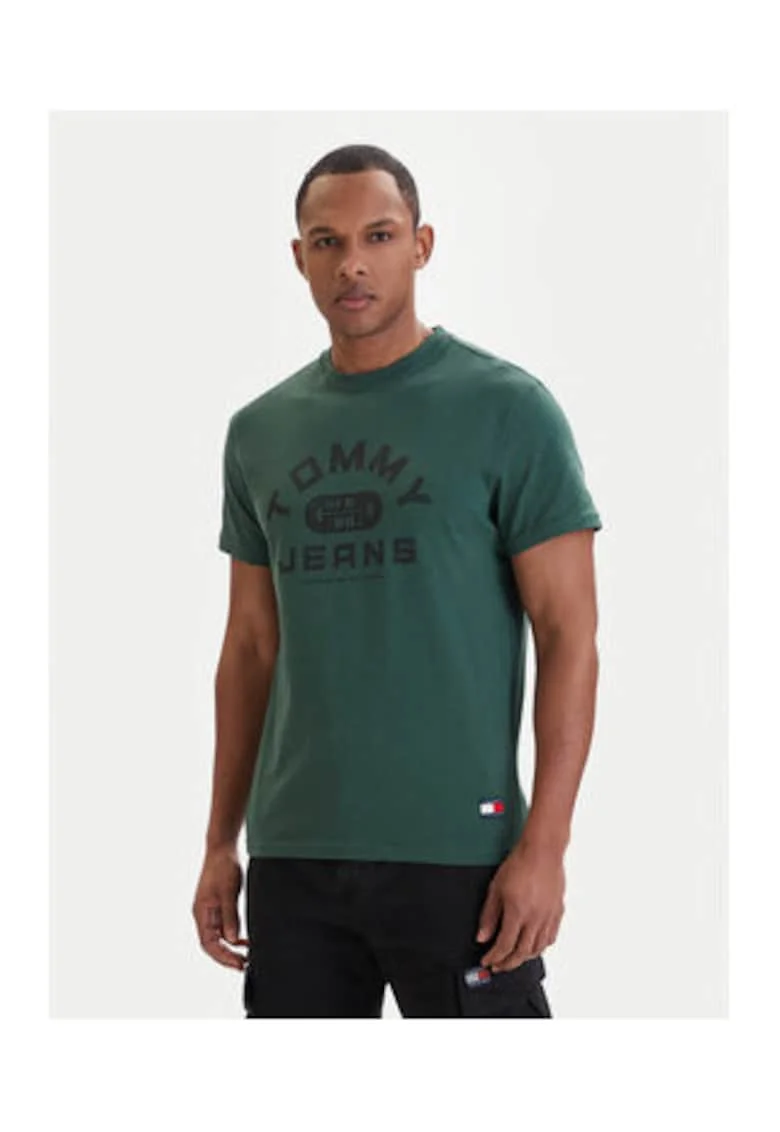 Tricou din bumbac cu imprimeu logo .