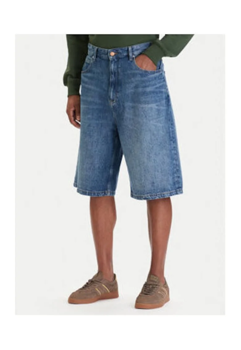 Bermude relaxed fit din denim