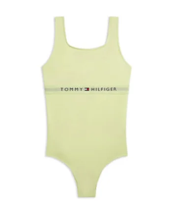 Costum de baie intreg cu imprimeu uni