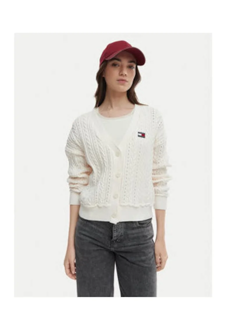 Cardigan cu model cable knit