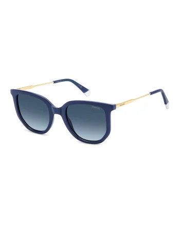 Ochelari de soare cat-eye cu lentile polarizate, Albastru inchis