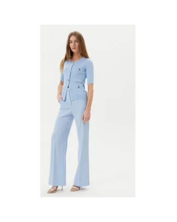 Bluza dama  ACMA001877, Viscoza/Nylon, Albastru, Albastru