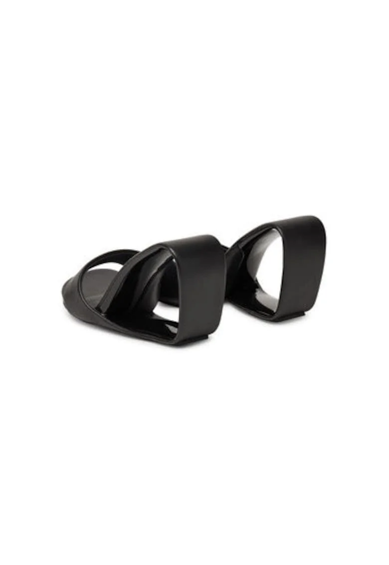 Slapi dama, 1000101162,  Piele naturala, Negru