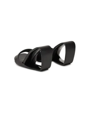 Slapi dama, 1000101162,  Piele naturala, Negru