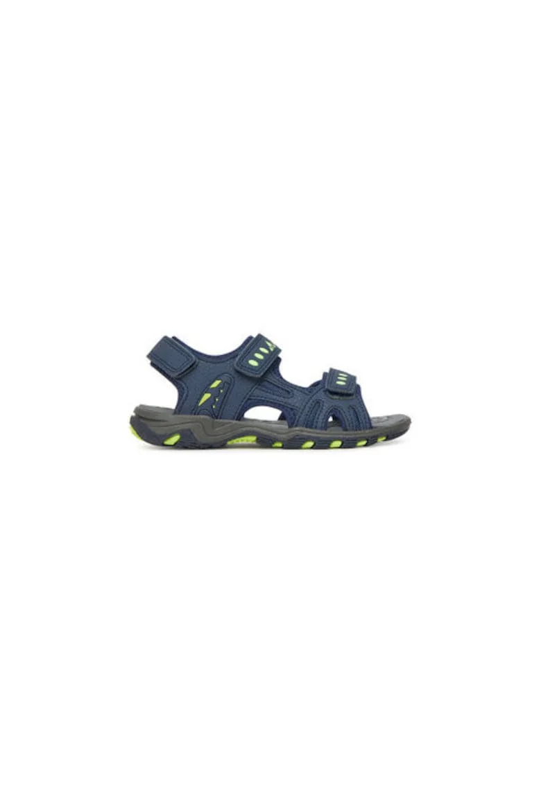 Sandale baieti, Z242005,  Piele ecologica, Albastru, Albastru