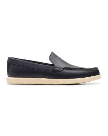Pantofi boat de piele nabuc Bratton, Albastru ultramarin
