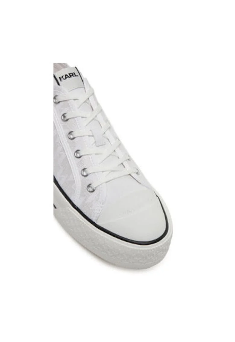 Pantofi sport barbati, KL50425,  Textil, Alb, Alb