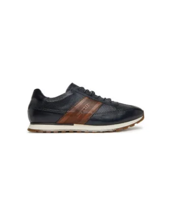 Pantofi sport barbati, 331-ARX01-4100,  Piele naturala, Bleumarin