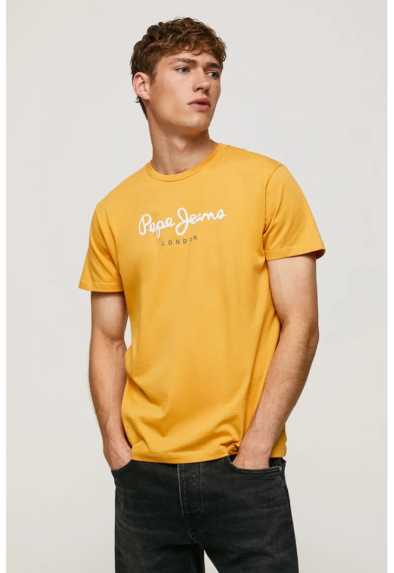 Tricou din bumbac Eggo, Galben