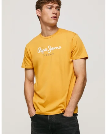 Tricou din bumbac Eggo, Galben