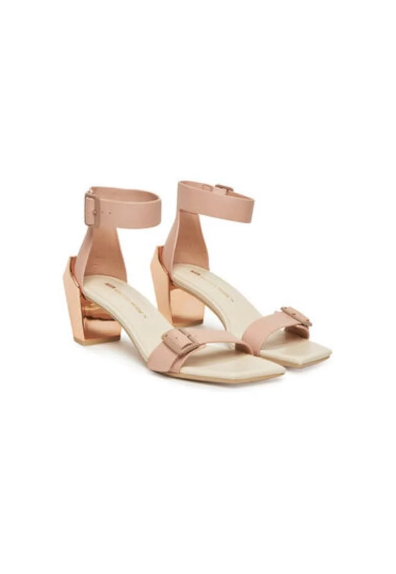 Sandale dama, 1090586116,  Piele naturala, Bej