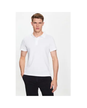 Tricou polo barbati  52T00712-1T005648, Bumbac, L INTL, Alb